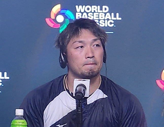 기자회견에 나선 스즈키 세이야. /사진=박수진 기자