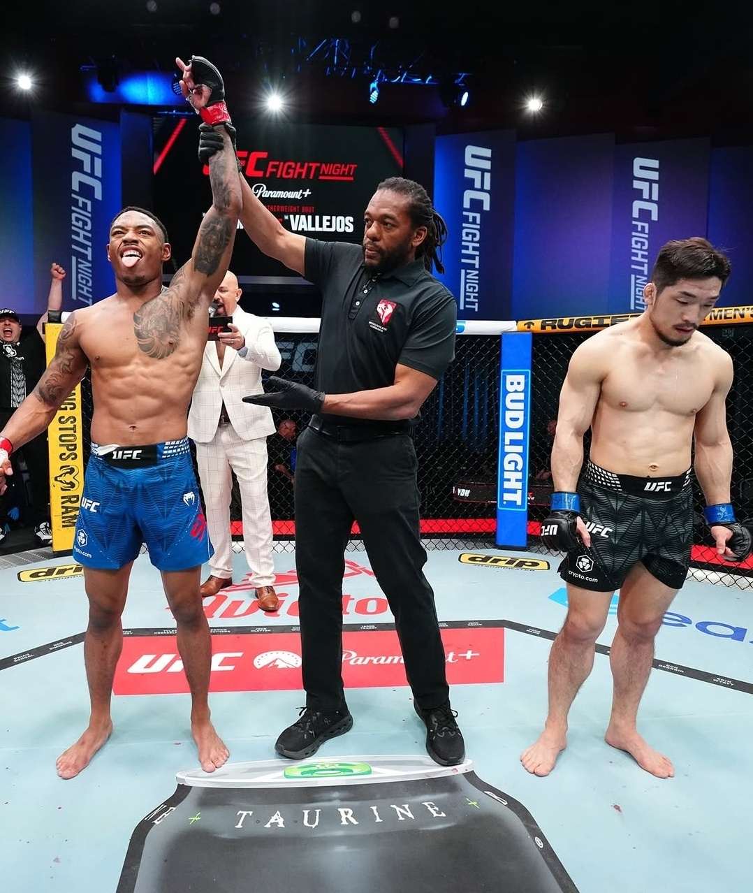 15일(한국시간) 미국 네바다주 라스베이거스 메타 에이펙스에서 열린 'UFC 파이트 나이트: 에멧 vs 바셰호스' 언더카드 밴텀급 경기 결과. /사진=UFC 코리아 공식 사회관계망서비스(SNS)