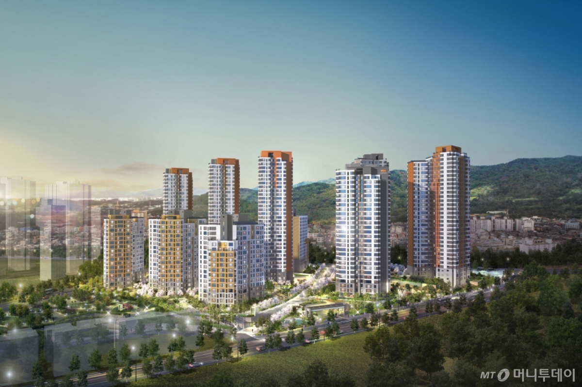 서울 송파구 거여마천뉴타운 ‘e편한세상 송파 파크센트럴’ 투시도/사진=대림산업