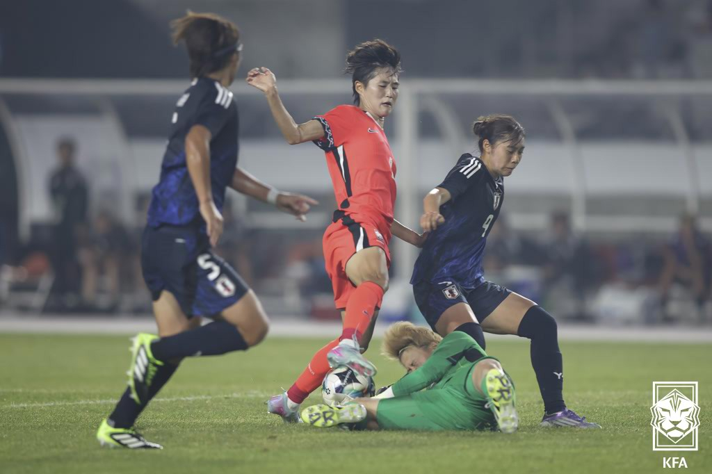 지난해 7월 화성종합경기타운에서 열린 한국과 일본의 2025 동아시아축구연맹(EAFF) E-1 풋볼 챔피언십 경기 모습. /사진=대한축구협회 제공