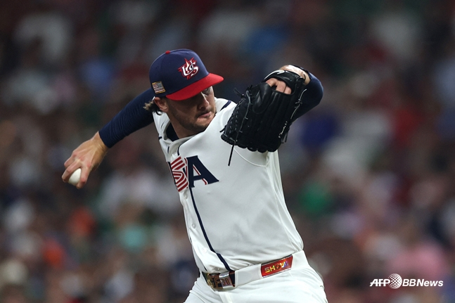 미국 선발 투수 폴 스킨스. /AFPBBNews=뉴스1