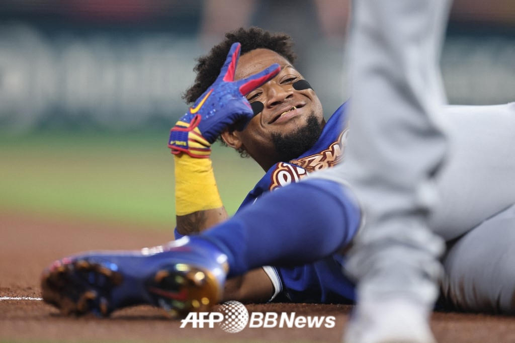 베네수엘라 야구 대표팀의 로날드 아쿠냐 주니어. /AFPBBNews=뉴스1