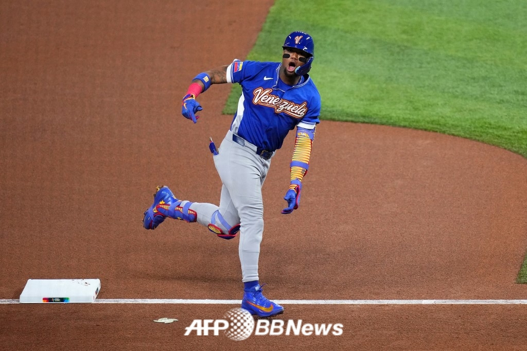 베네수엘라 야구 대표팀의 로날드 아쿠냐 주니어. /AFPBBNews=뉴스1