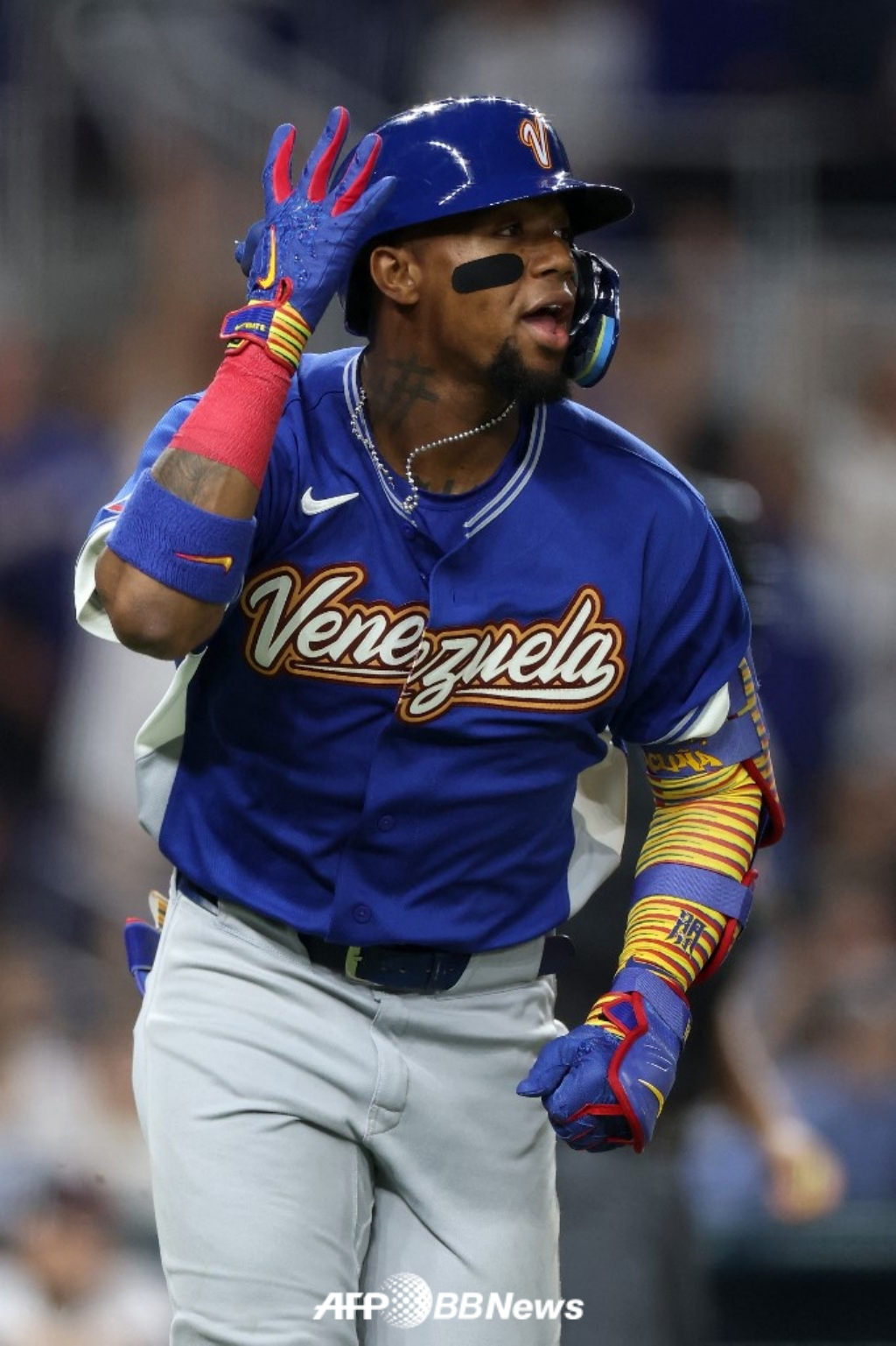 베네수엘라 야구 대표팀의 로날드 아쿠냐 주니어. /AFPBBNews=뉴스1