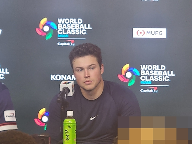 질문을 듣고 있는 메이슨 밀러. /사진=박수진 기자