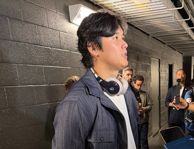 베네수엘라전을 마친 오타니의 모. /사진=밥 나이팅게일 기자 SNS