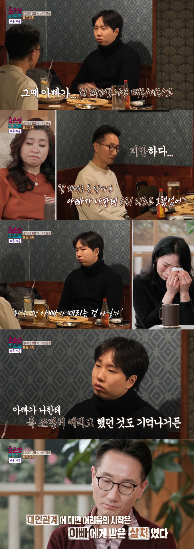 어머니의 과한 통제와 아버지에게 받은 상처로 대인 관계에 어려움을 겪는 25세 아들의 사연이 그려졌다. /사진=MBC '오은영 리포트-가족 지옥' 방송 화면