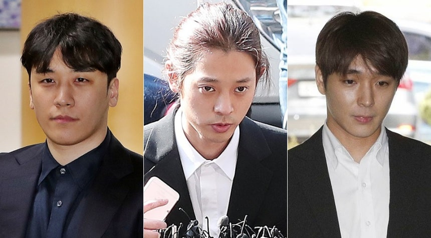 왼쪽부터 승리, 정준영, 최종훈./사진=머니투데이DB, 뉴스1