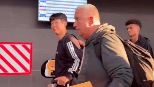 LD 알라후엘렌세와의 2026 북중미카리브축구연맹(CONCACAF) 챔피언스컵 16강 2차전 원정 경기를 위해 코스타리카 공항에 도착한 손흥민의 모습. /사진=ESPN 코스타리카판 홈페이지 캡처