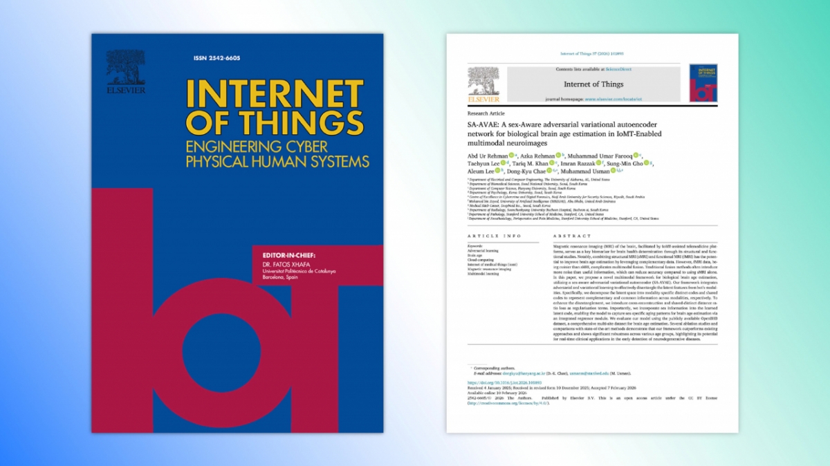 국제 학술지 'Internet of Things'와 등재 논문./사진제공=딥노이드