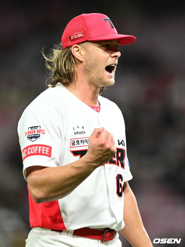 KIA 타이거즈 시절 숀 앤더슨의 모습.