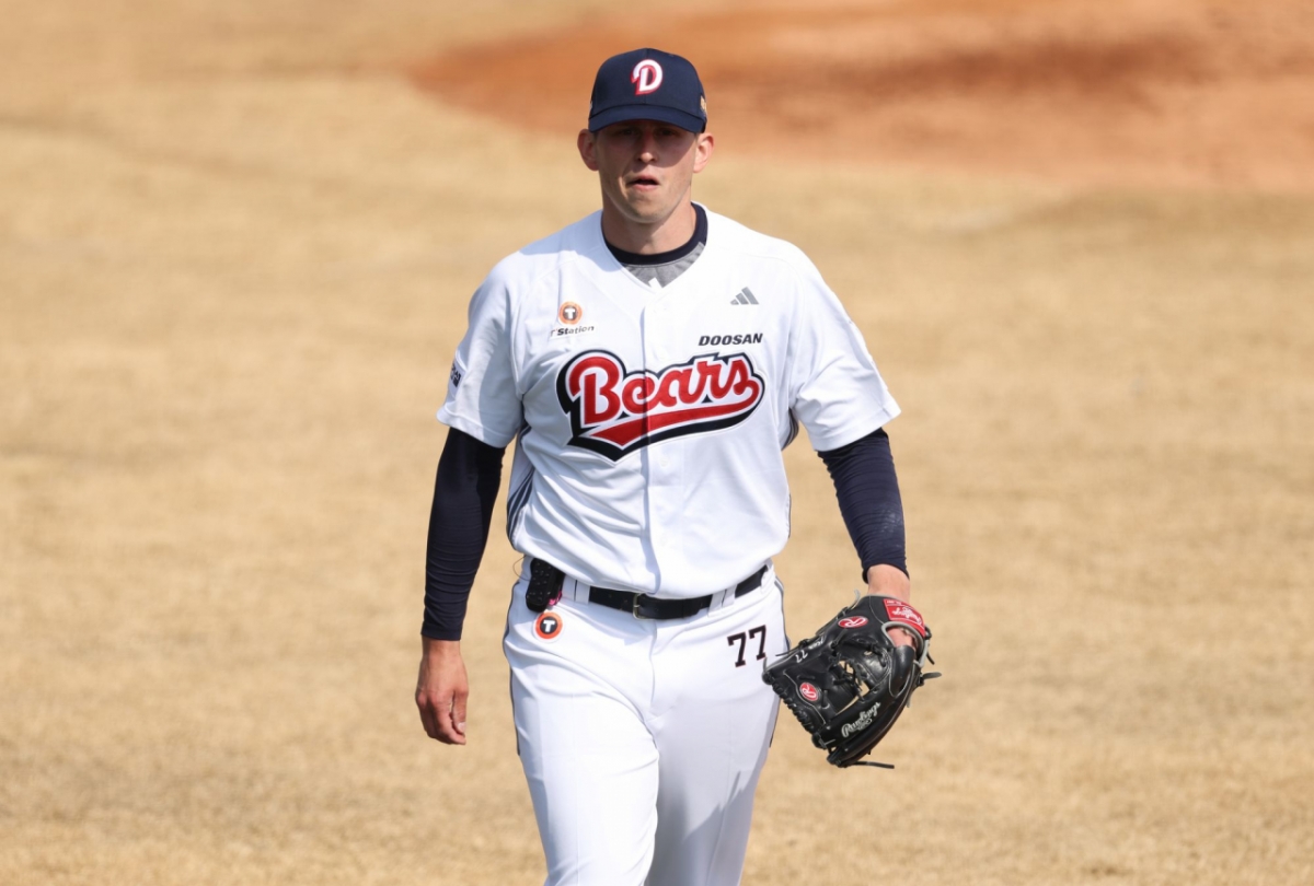 두산 베어스로 돌아온 외국인 투수 크리스 플렉센. /사진=두산 베어스 제공