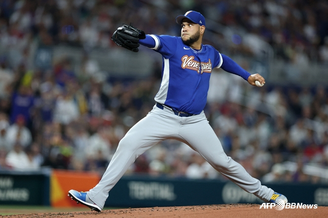 베네수엘라 선발로 나선 로드리게스. /AFPBBNews=뉴스1