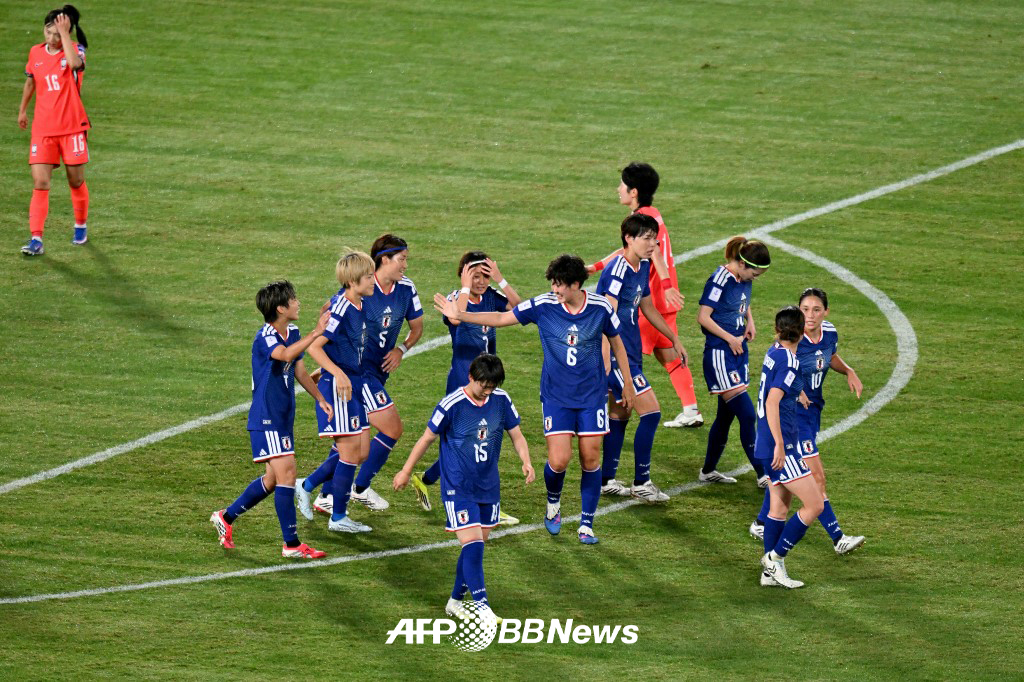 18일 호주 시드니에서 열린 2026 AFC 여자 아시안컵 4강전 한국과 일본의 경기 모습. /AFPBBNews=뉴스1
