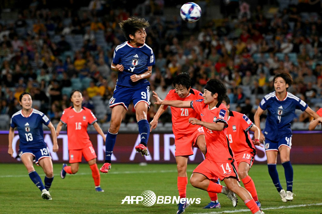 18일 호주 시드니에서 열린 2026 AFC 여자 아시안컵 4강전 한국과 일본의 경기 모습. /AFPBBNews=뉴스1