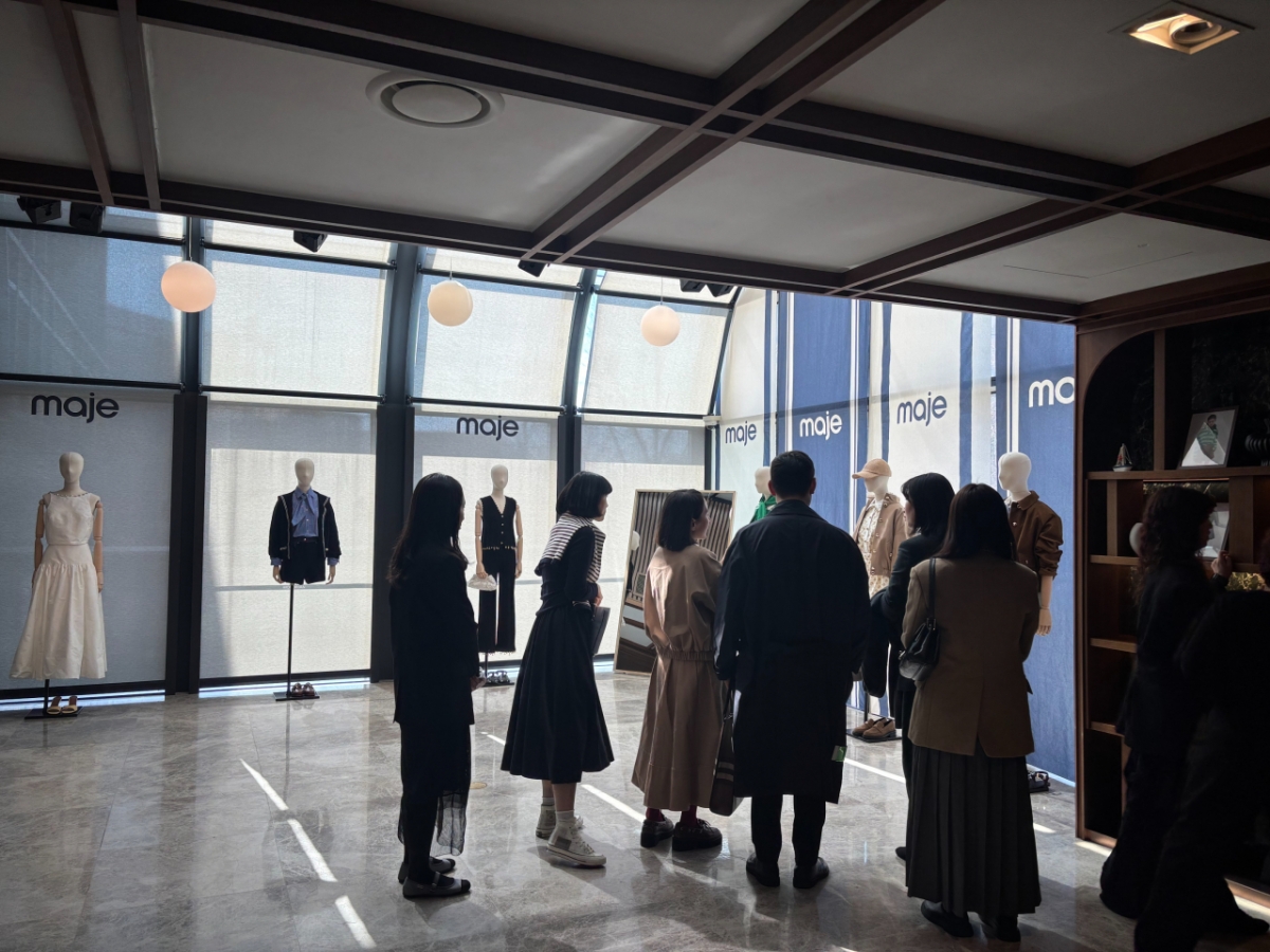 19일 몬드리안 호텔에서 열린 마쥬 2026년 봄여름 컬렉션 프레젠테이션. /사진=하수민기자 