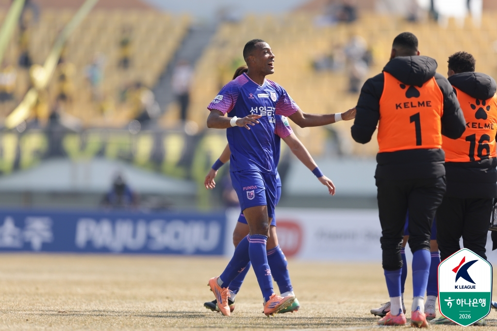 파주FC 센터백 보닐라. /사진=한국프로축구연맹 제공