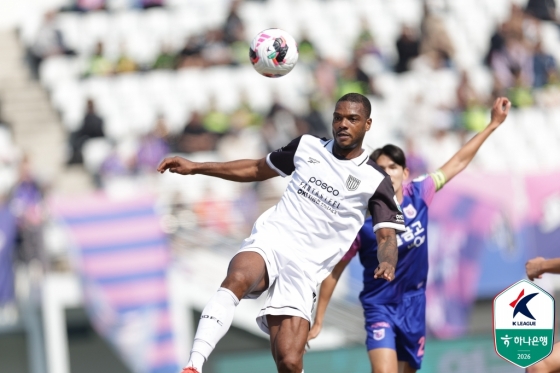 전남 드래곤즈 공격수 호난. /사진=한국프로축구연맹 제공