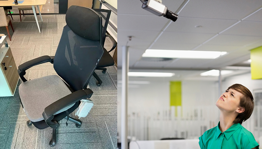 중국 일부 기업들이 사무실 감시 카메라, 스마트 방석 등을 활용해 직원들의 업무 행동을 감시해 논란이다. /사진=사우스차이나모닝포스트, 클립아트 코리아