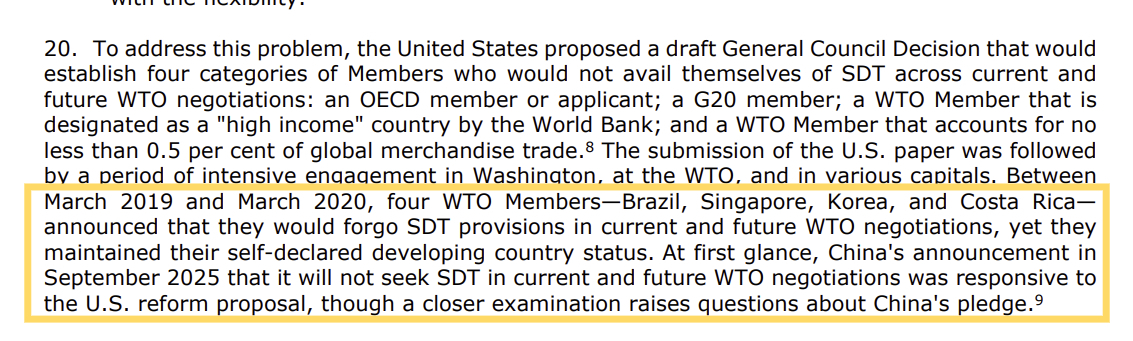 23일(현지시간) 발표된 미국 무역대표부(USTR)의 세계무역기구(WTO) 개혁 보고서 /사진=UATR 홈페이지