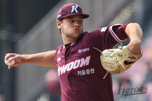 24일 LG전에 등판한 와일스. /사진=키움 히어로즈