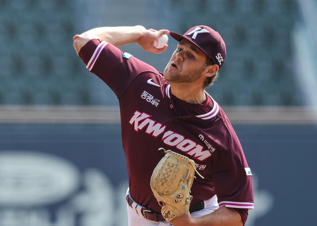 24일 LG전에 등판한 와일스. /사진=키움 히어로즈