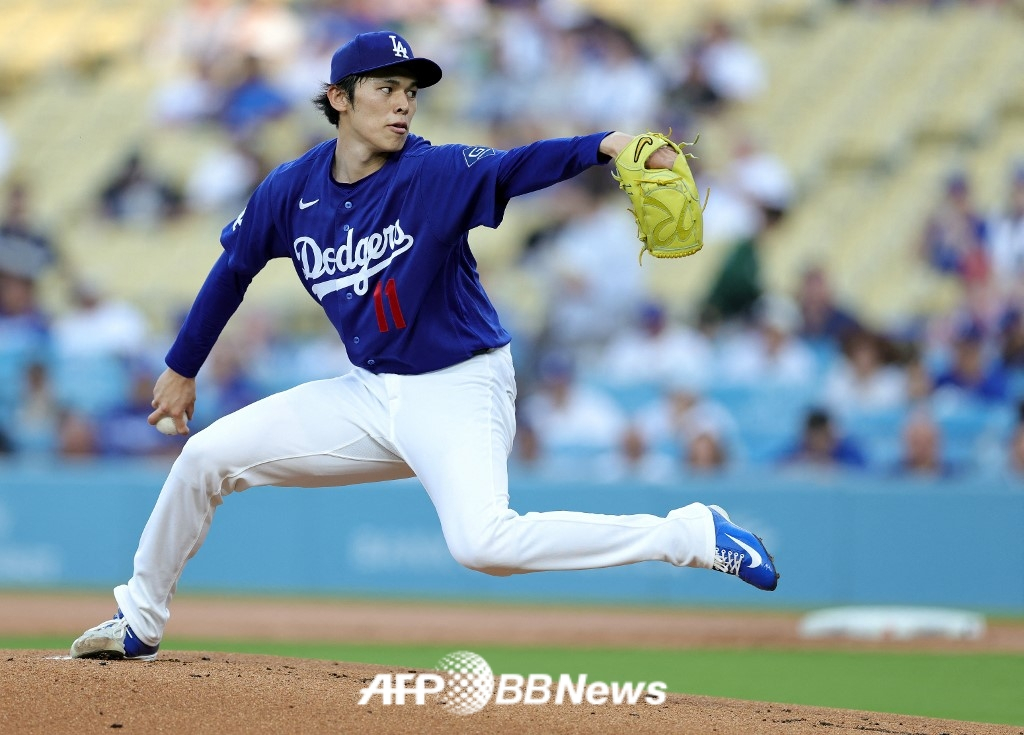 LA 다저스 투수 사사키 로키. /AFPBBNews=뉴스1