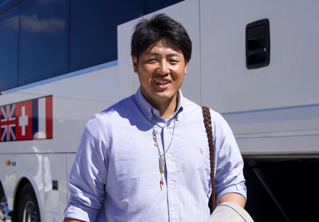 오카모토. /사진=토론토 블루제이스 공식 SNS