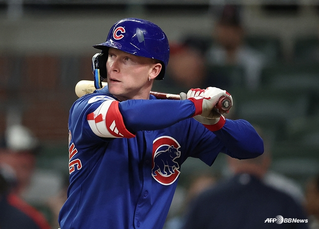 지난해 9월 컵스 소속으로 타석에 임한 PCA. /AFPBBNews=뉴스1