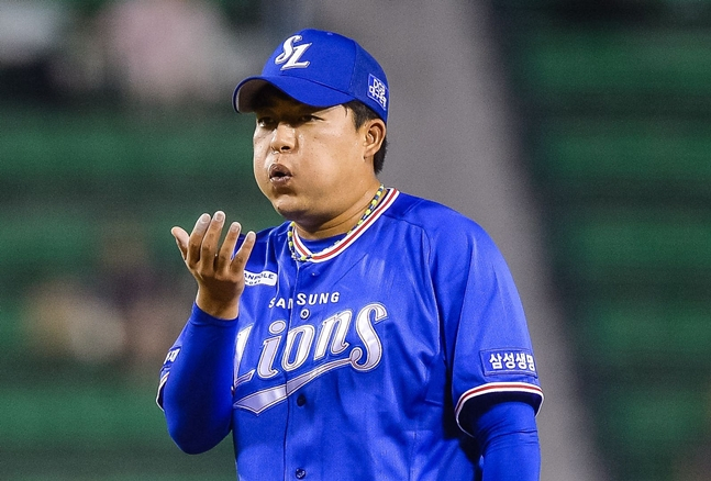 2018시즌 심창민의 모습. /사진=삼성 라이온즈