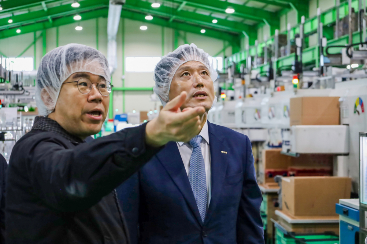 기보 중동전쟁 피해 기업 현장점검./사진=기보 제공.