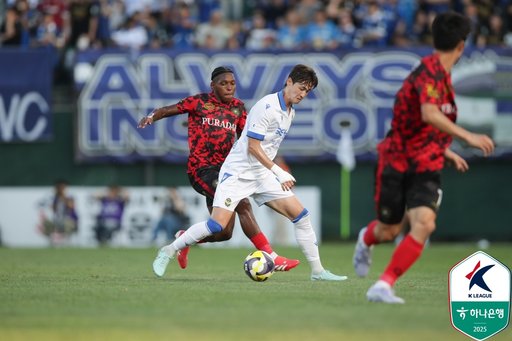 인천 유나이티드 문지환. /사진=한국프로축구연맹 제공