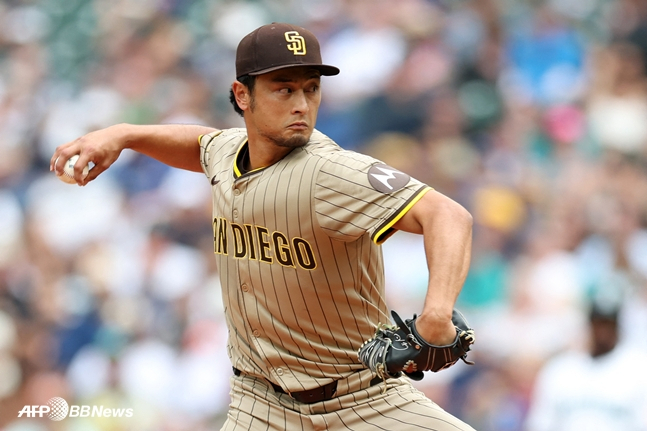 투구하는 다르빗슈. /AFPBBNews=뉴스1