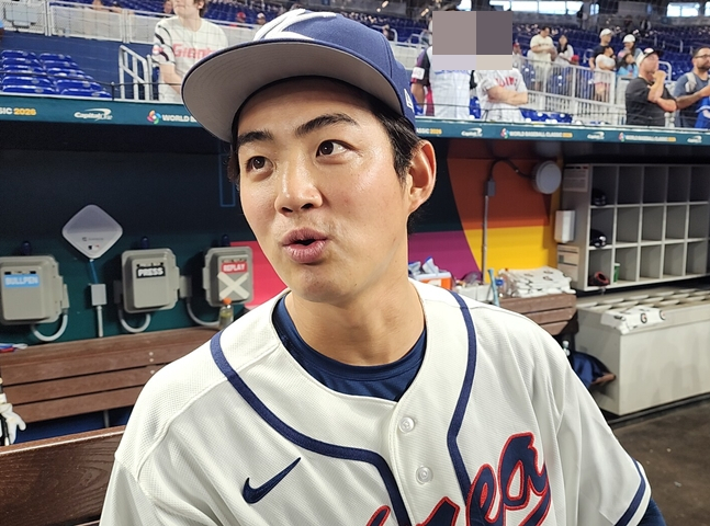 도미니카 공화국전을 앞두고 스타뉴스와 만난 구자욱. /사진=박수진 기자