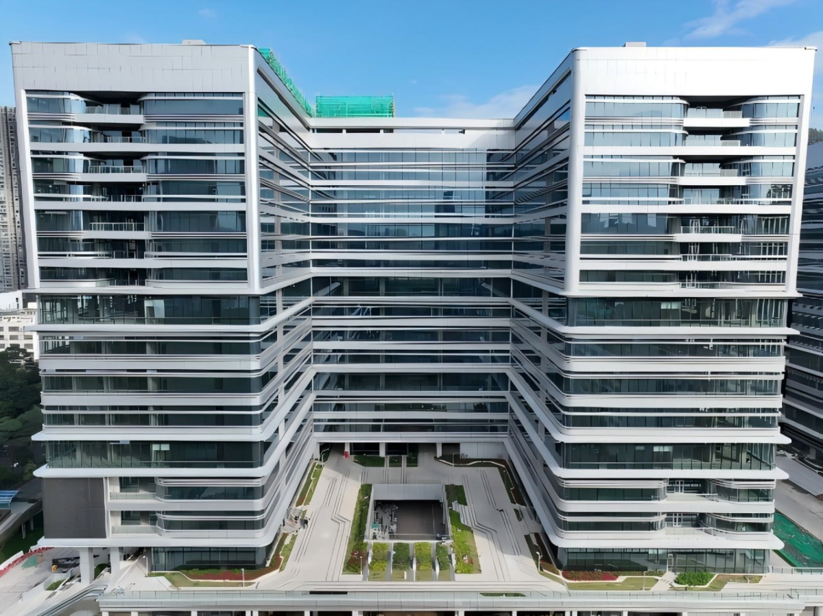 ‘수직공장(工业上楼)’ 모델로 대표되는 홍화릉기지(红花岭基地)/사진=앙시망(央视网)