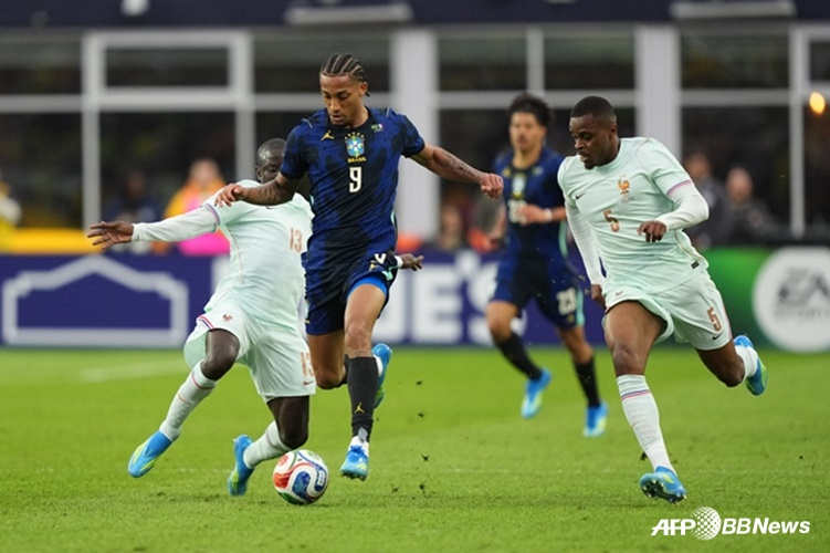 브라질-프랑스 경기 장면. /AFPBBNews=뉴스1