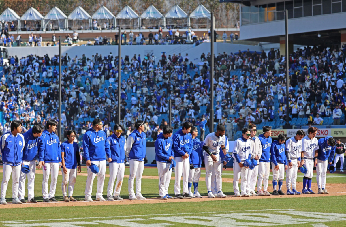 삼성 선수들. /사진=삼성 라이온즈 제공