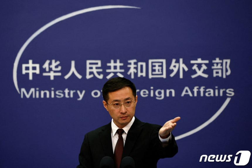 린젠 중국 외교부 대변인. 2024. 03.20 ⓒ 로이터=뉴스1