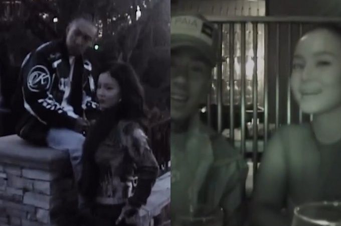 열애설에 휩싸인 래퍼 도끼(36·본명 이준경)와 가수 이하이(30)가 나란히 신곡 홍보 영상을 올렸다./사진=이하이·도끼 인스타그램