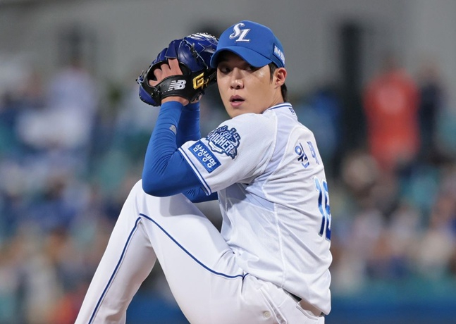 지난 시즌 원태인의 모습. /사진=삼성 라이온즈