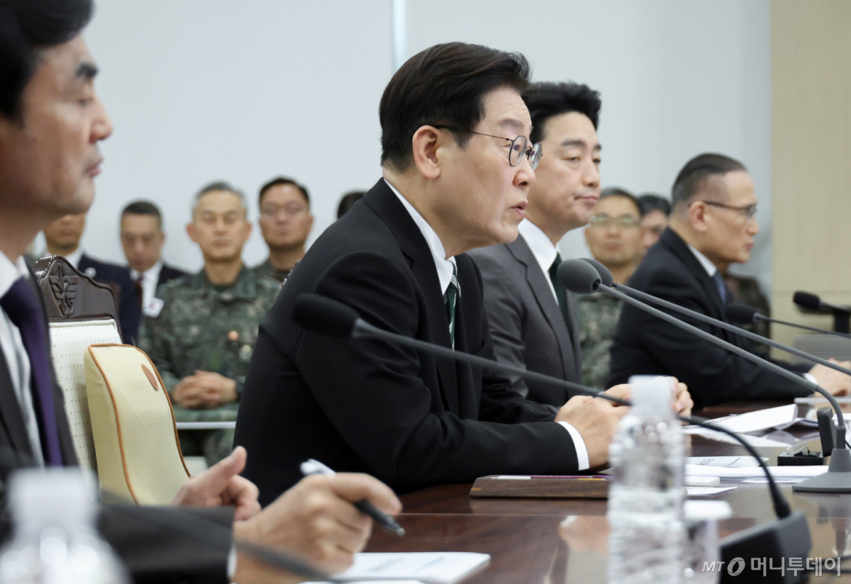 [서울=뉴시스] 고범준 기자 = 이재명 대통령이 27일 서울 용산 국방부에서 열린 전군주요지휘관회의에서 발언하고 있다. (청와대통신사진기자단) 2026.03.27. bjko@newsis.com /사진=