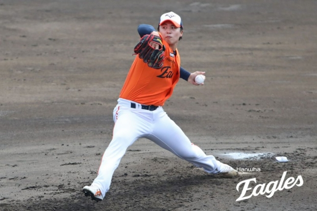 한화 이글스에서 29일 개막 두 번째 경기에 선발로 내세우는 아시아쿼터 투수 왕옌청. /사진=한화 이글스 제공