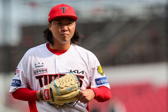 KIA 타이거즈 불펜 투수 김범수. /사진=KIA 타이거즈 제공