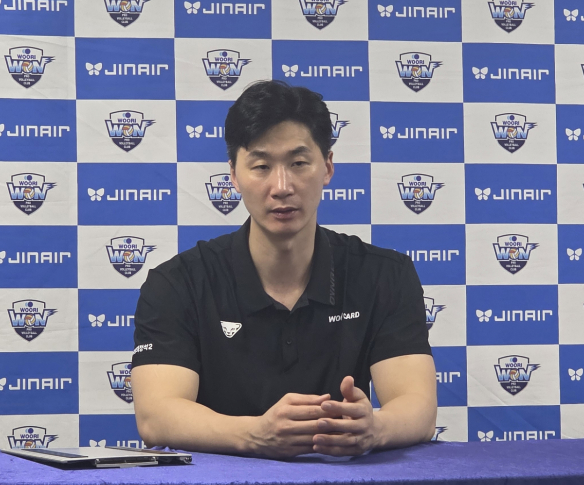 박철우 우리카드 감독대행. /사진=김명석 기자