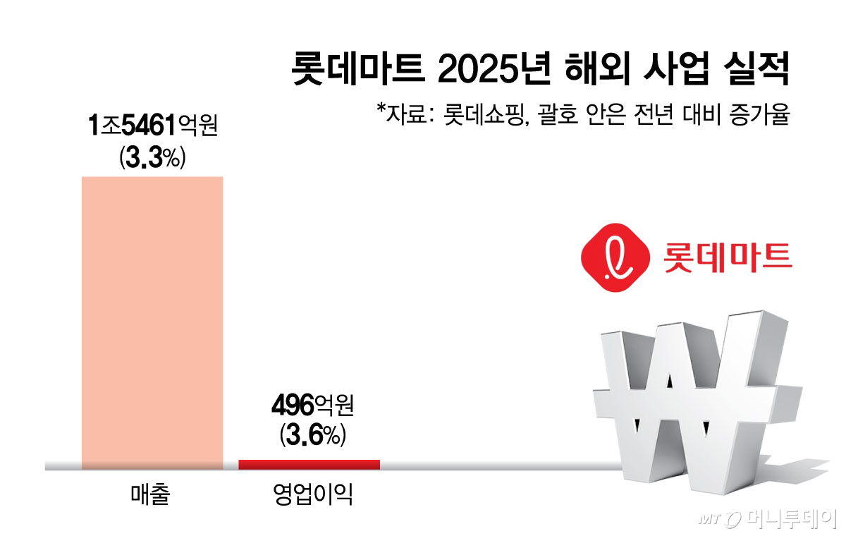 롯데마트 2025년 해외 사업 실적/그래픽=김현정