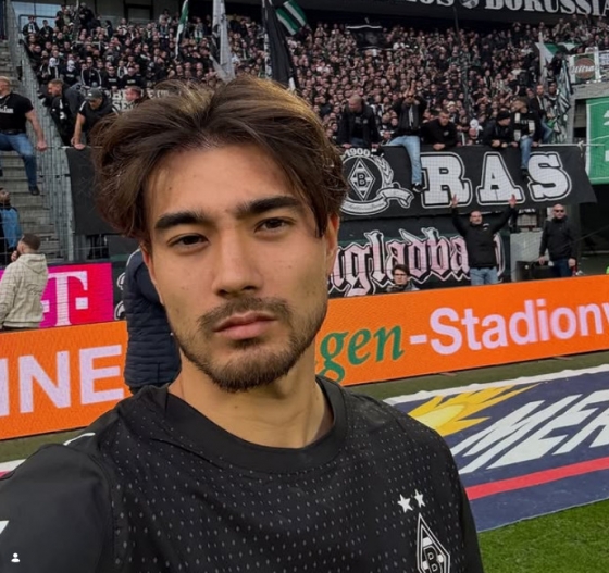 경기 후 옌스 카스트로프의 모습. /사진=묀헨글라트바흐 공식 SNS 갈무리