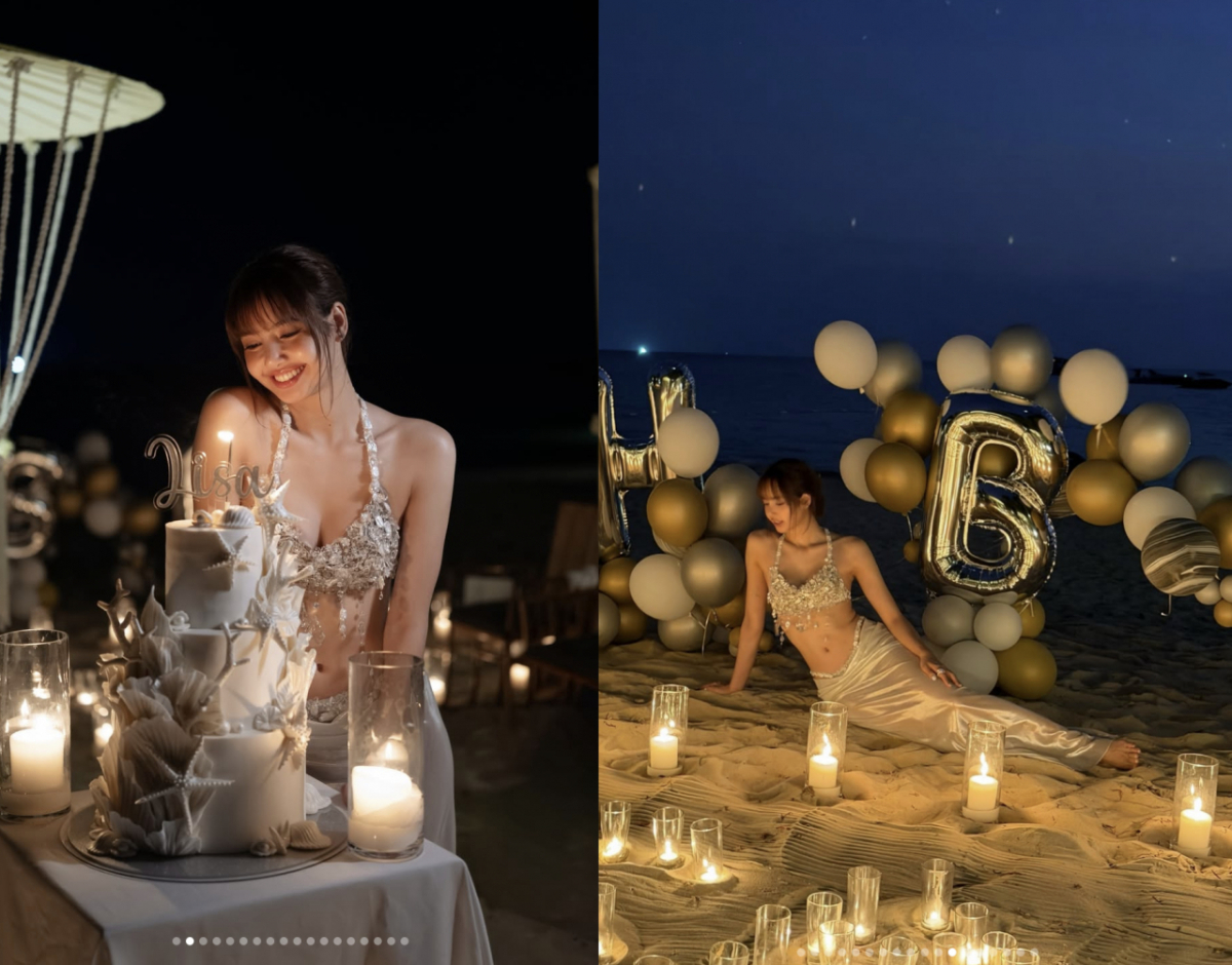 그룹 블랙핑크 멤버 리사가 20대 마지막 생일파티 현장을 공개했다./사진=리사 SNS