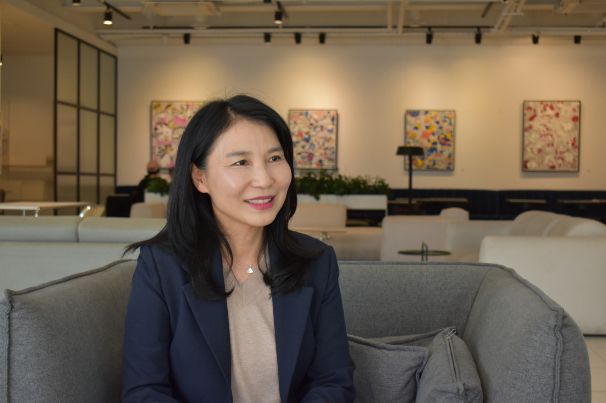 ▲지난 3월 17일 서울 강남 포시에스 사옥에서 머니투데이 <더리더>와 인터뷰를 진행한 박미경 하이서울기업협회장/사진=신재은 기자