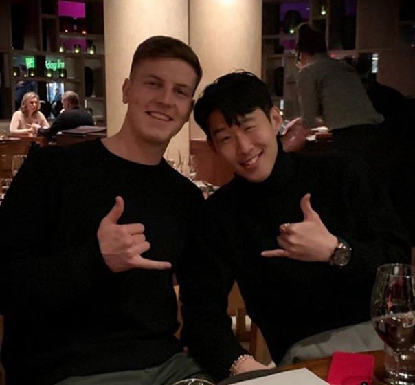 케빈 비머(왼쪽)와 손흥민. /사진=케빈 비머 개인 사회관계망서비스(SNS)