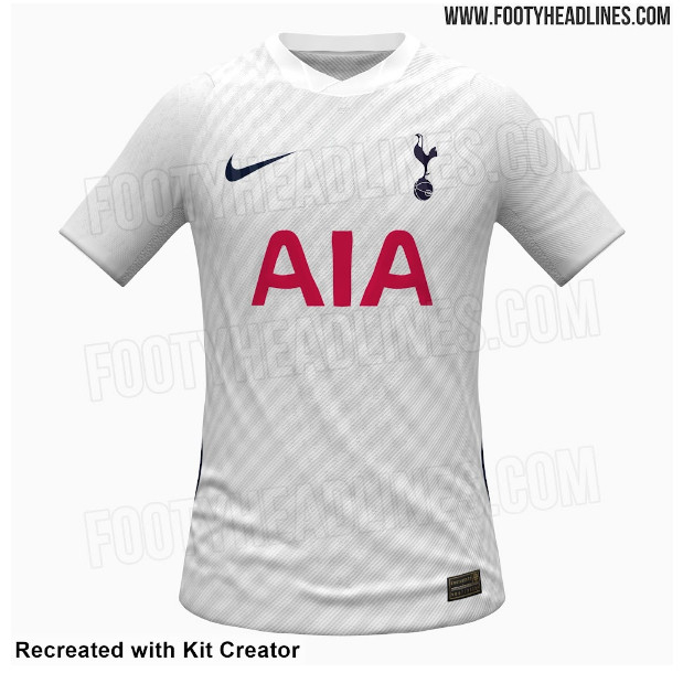 토트넘 2026~2027시즌 홈 유니폼 유출본. /사진=푸티 헤드라인스 갈무리